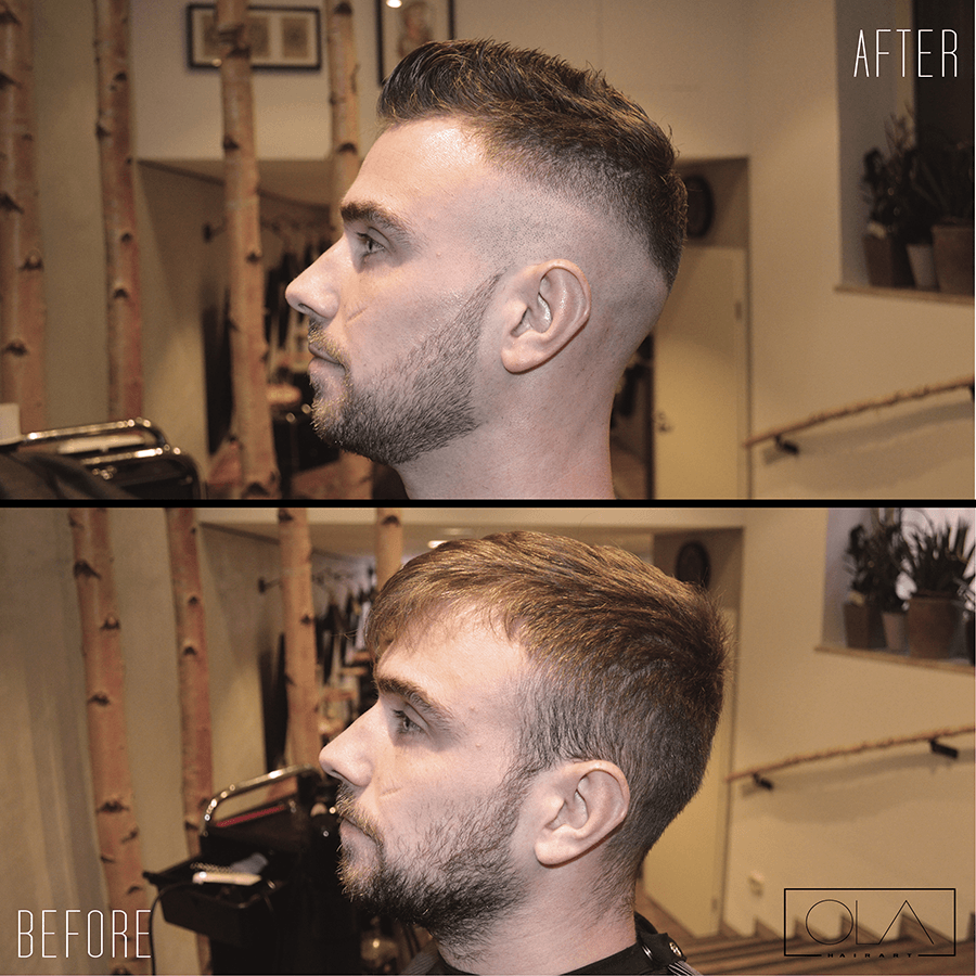 Hairart Ola Barber Axel Men Haircut Before After